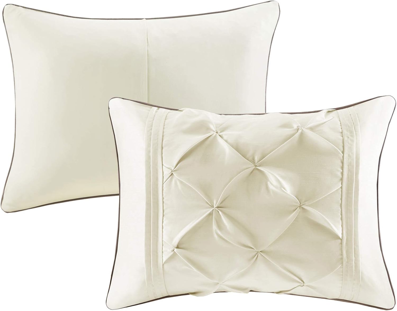 Ivory Tufted 7-Piece California King Comforter Set