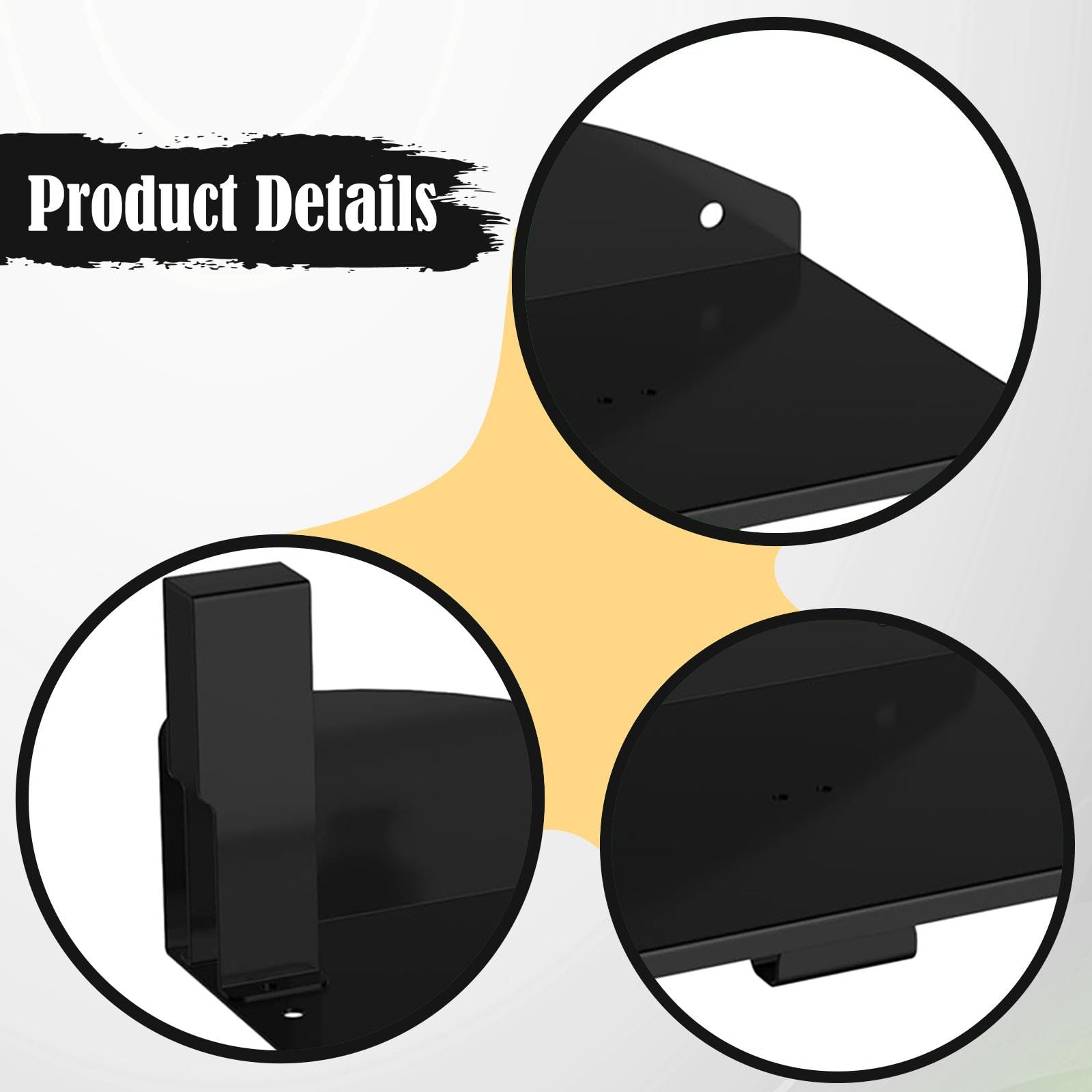 Sharplace Soporte para Motosierra Portaherramientas Montado en Pared Organizador Estructura de Metal Resistente Compatible con Herramientas Eléctricas Adecuado, Negro