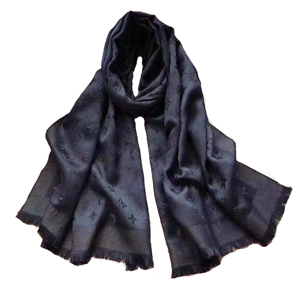 Mintrayor Fashion Luxury Cashmere/Wool Scarf Warm Large Long scarves Silk Shawl for Women Men（70.9"x27.6"）
