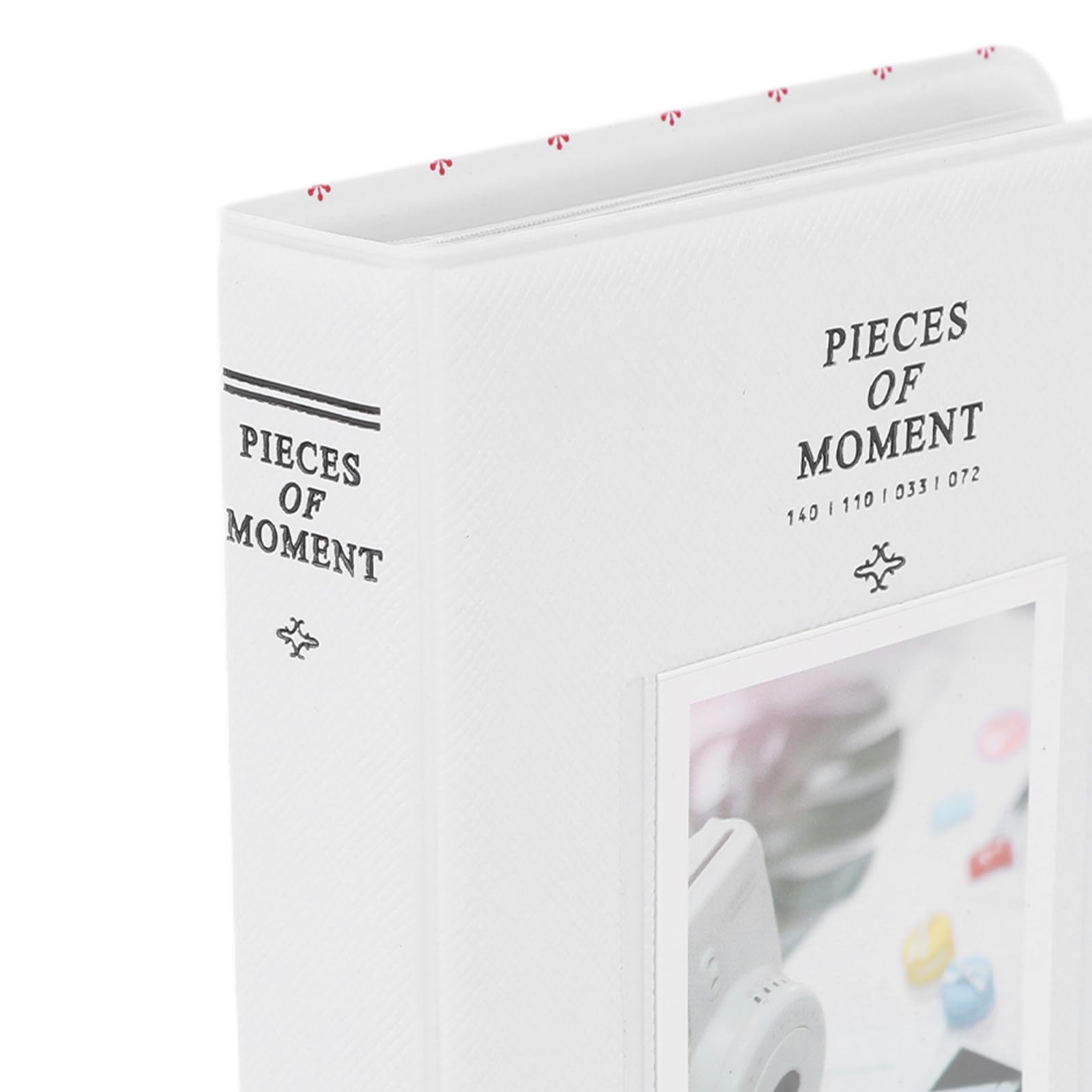 Album Fotograficzny, 64 Kieszenie PU Leather Card Binder Album Fotograficzny, Przenośny 3 w Albumie Fotograficznym Kompatybilny z Mini 12 11 9, DIY Okładka Włóż kieszeń (Biały)