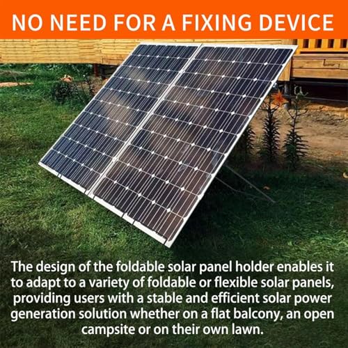 Bracket solar al aire libre con juego de dos soportes plegables ajustables para camping 4