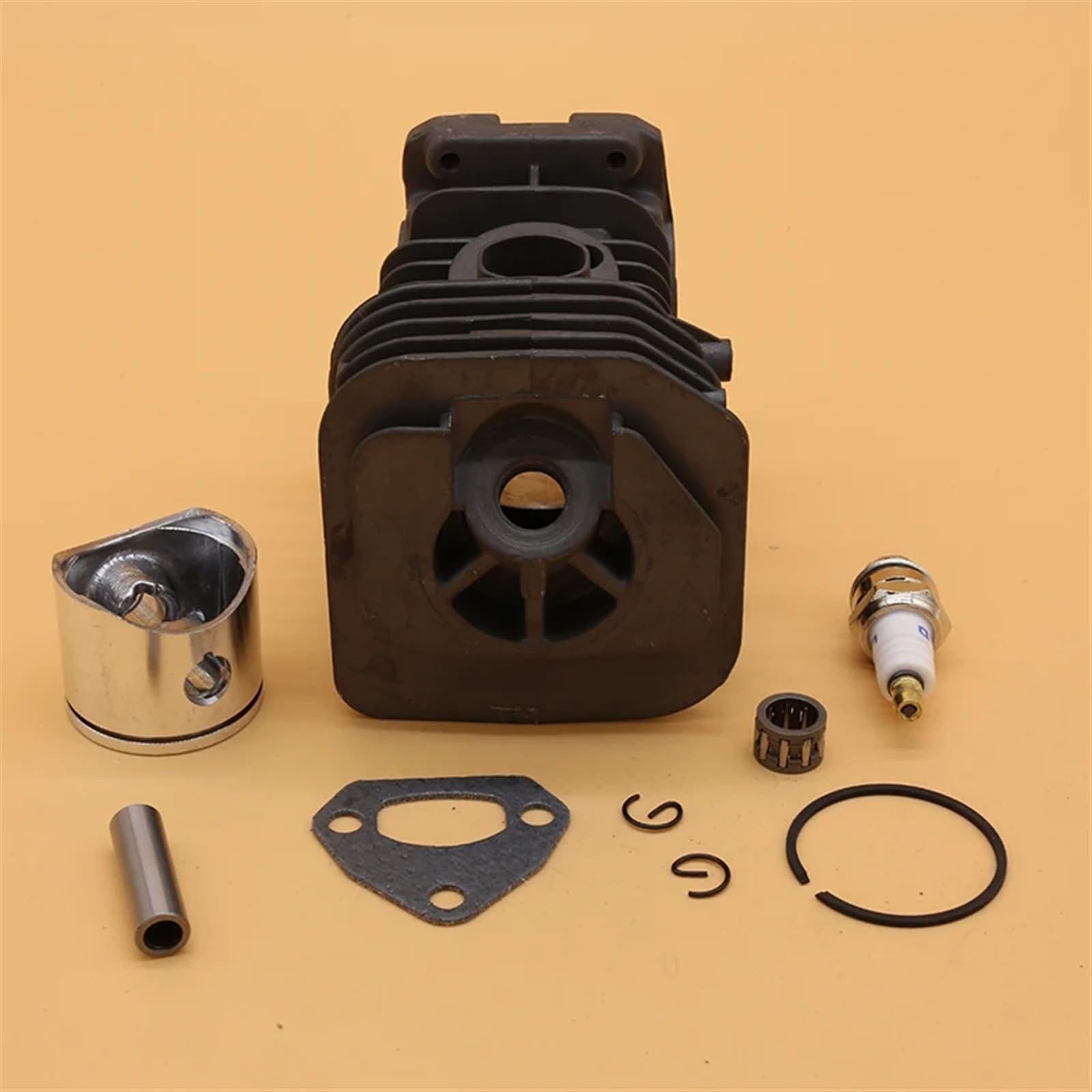 Zestaw uszczelek pierścienia tłokowego cylindra 38MM i 40MM, świecy zapłonowej, do Husqvarna, 142 141 137 136 Części zamienne do pił łańcuchowych ogrodowych Zestaw tłoków do maszyn ogrodowych(