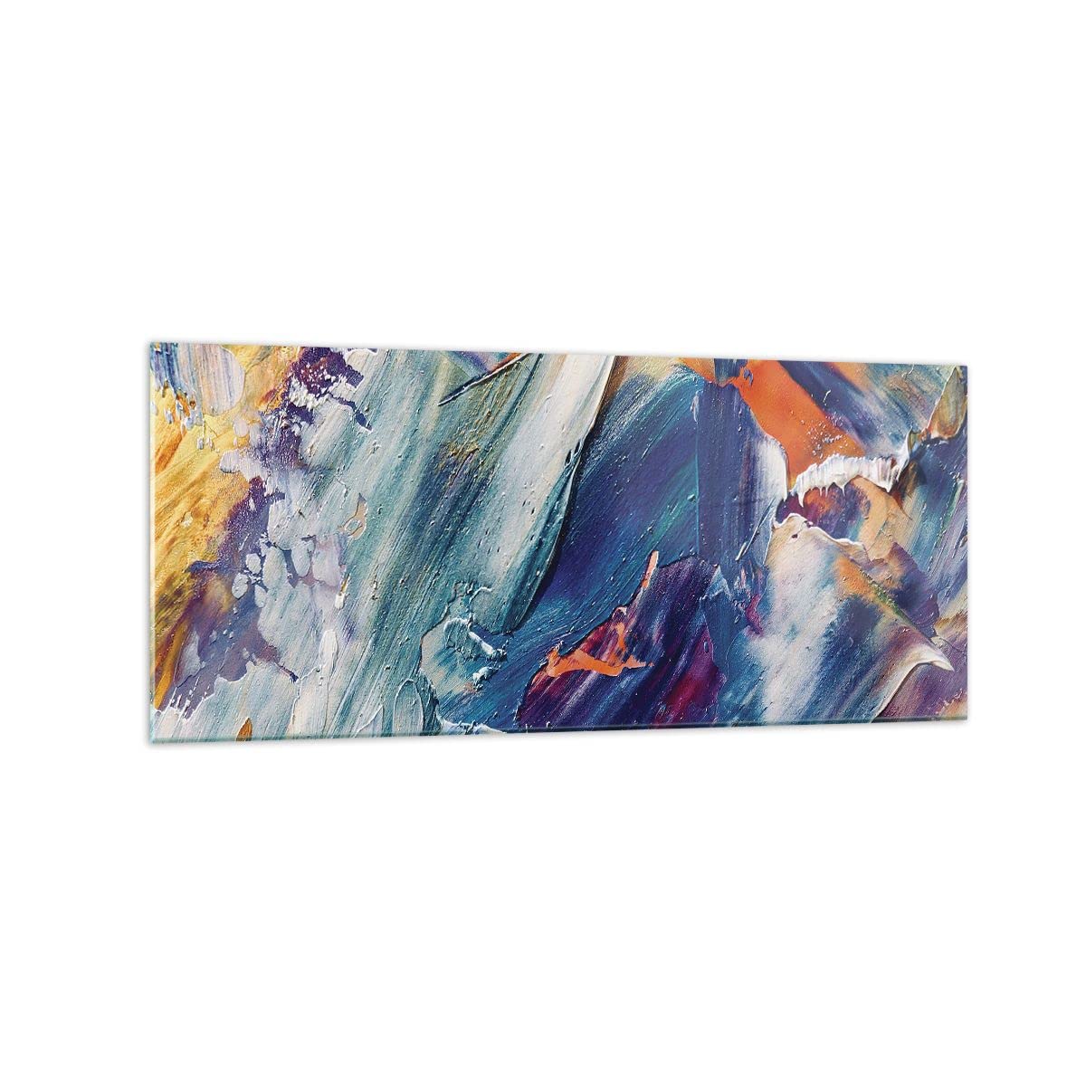 Moderne Impression sur Verre 160x50cm Image Tableau en Verre Decoration Murale Planche à voile graphique illustration été Grand XXL Tableaux Decoratifs Panoramique Deco Salon Art GAB160x50-3064