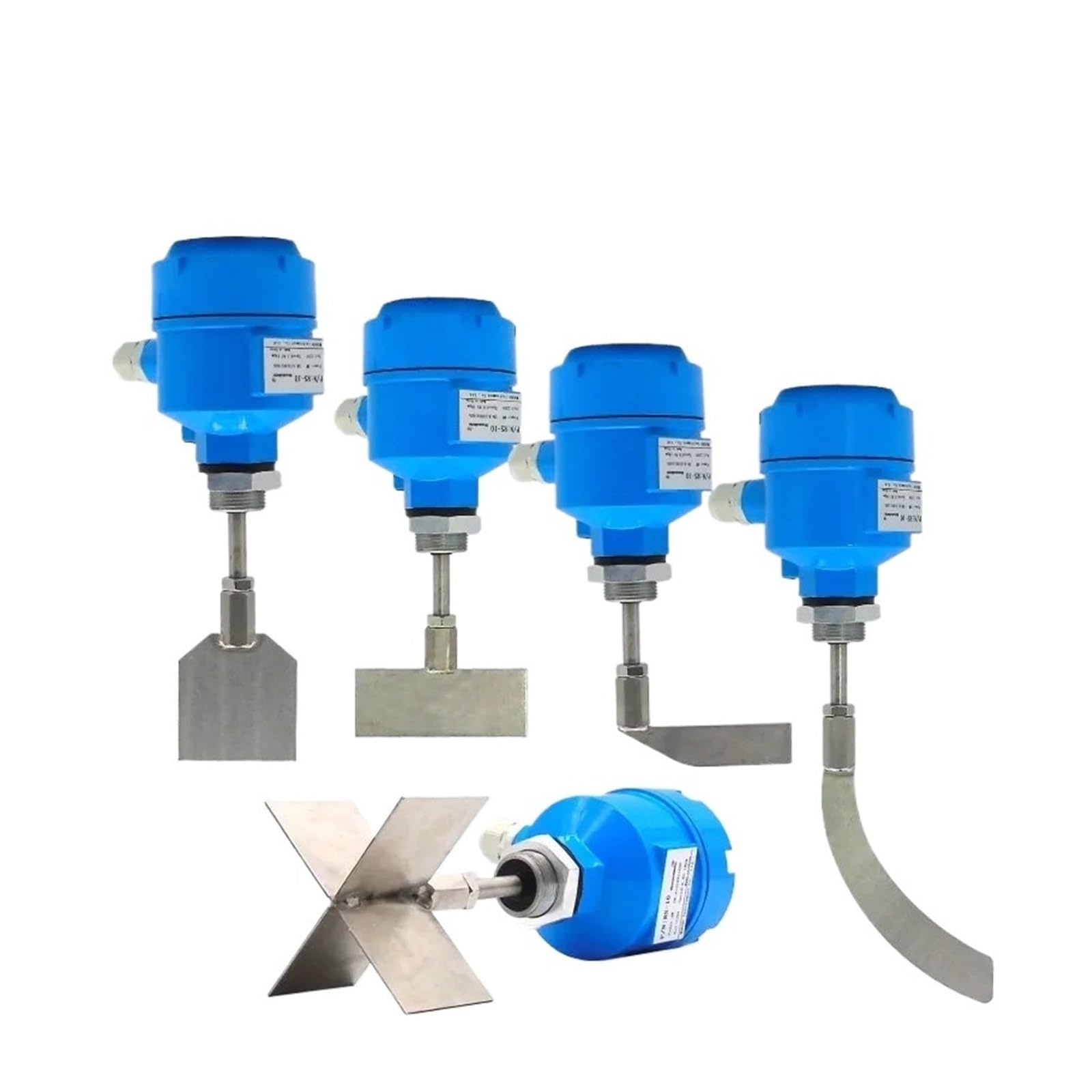 Füllstandssensor für industrielle Schüttgüter, Drehflügel-Füllstandschalter, Doppellager, 220/110/24 V, G1, Resistiv, 304-Blatt(B-24VDC)