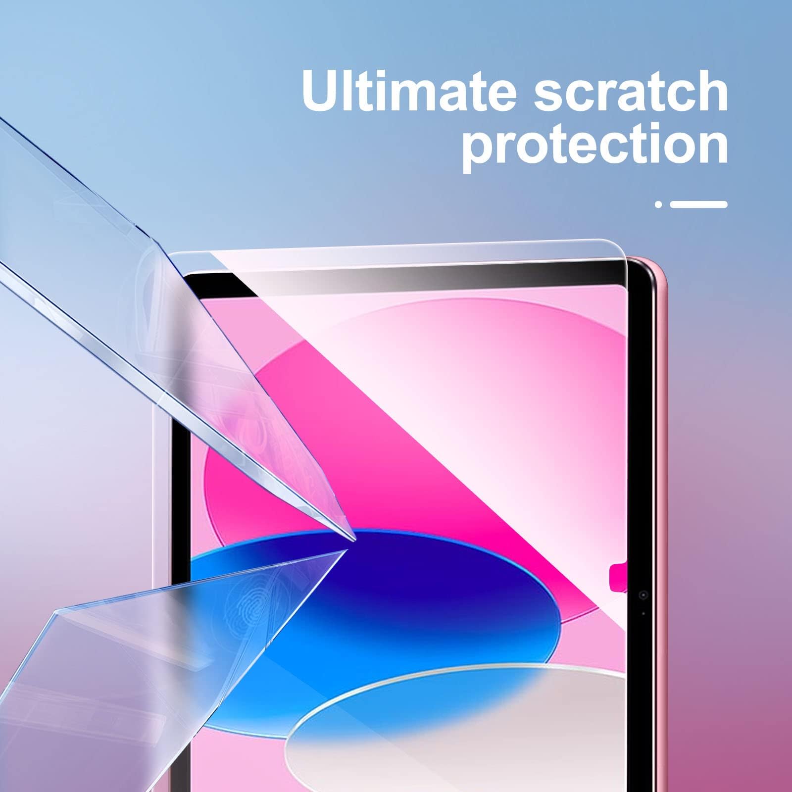 NEW'C 2 sztuki, folia ochronna ze szkła pancernego do iPad (A16) 11. Generacji 2025, iPad 10. Generacji 10,9 cala 2022 i narzędzie do pozycjonowania, nie zawiera zarysowań,folia ochronna HD