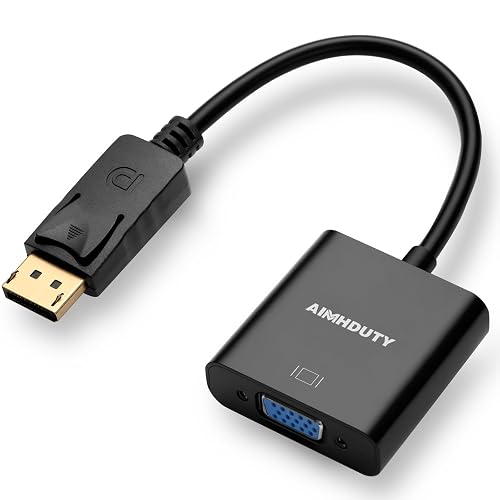 AIMHDUTY Displayport to VGA Adapter Gold Plated