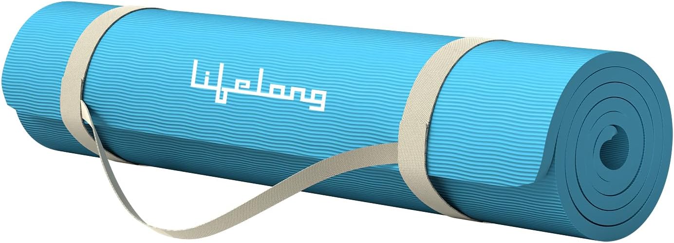 Lifelong Yoga mat for Women & Men EVA Material 4mm Anti-Slip Yoga Mat for Gym Workout|Exercise Mat For Home Gym|Yoga Mat For Gym Workout and Yoga Exercise (6 Months Warranty)