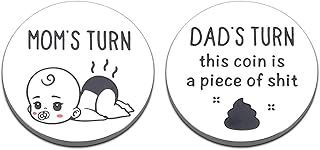 New Parent Decision Coin New Baby Gift for Mom Dad Fathers Day Gift Funny Baby Gift New Dad Mom Decision Coin Gifts for First Time Mom Dad to Be Pregnancy Gift Baby Shower Mothers Day Gift DoubleSided