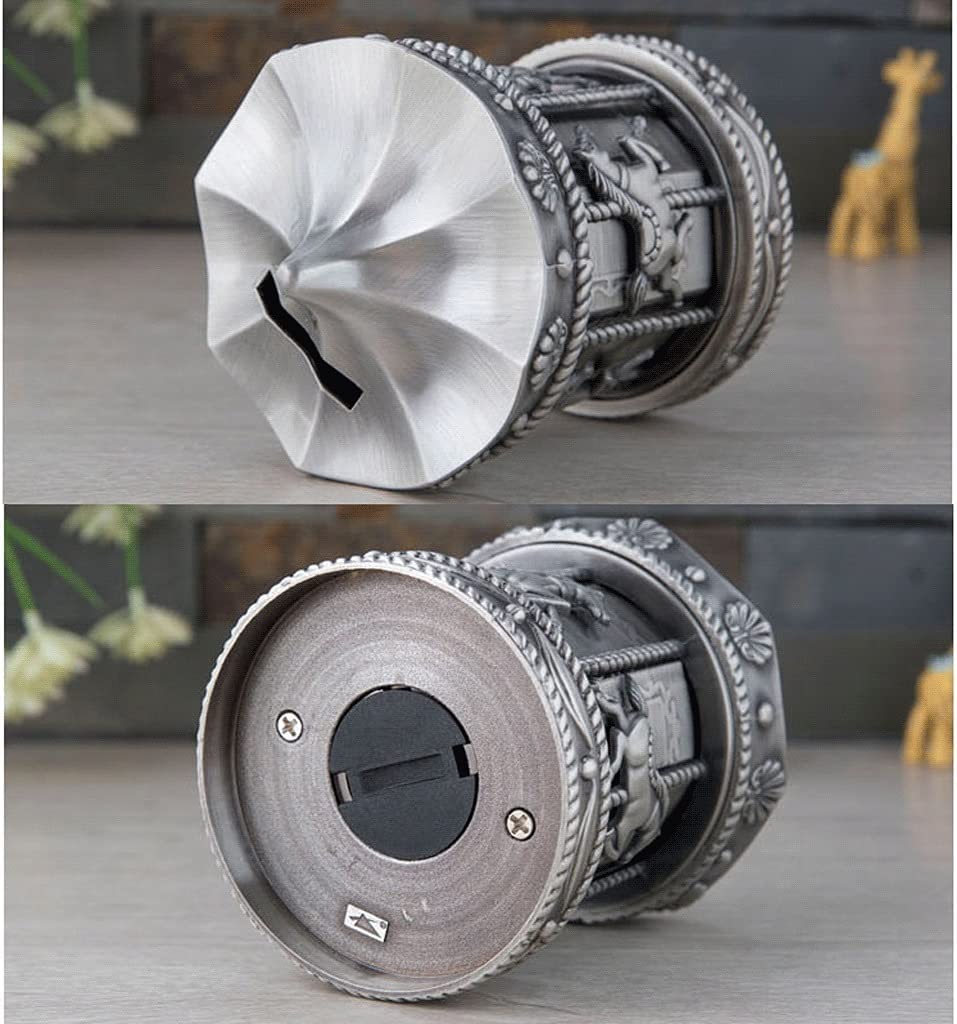 メリーゴーランド　貯金箱　金属製 Amazon.co.jp: 貯金箱、貯金箱、メリーゴーランド貯金箱手作り小さな