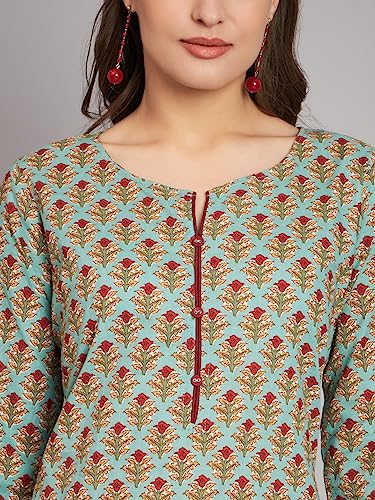 Image of Rapsodia Womens Cotton Floral Printed Short Kurti