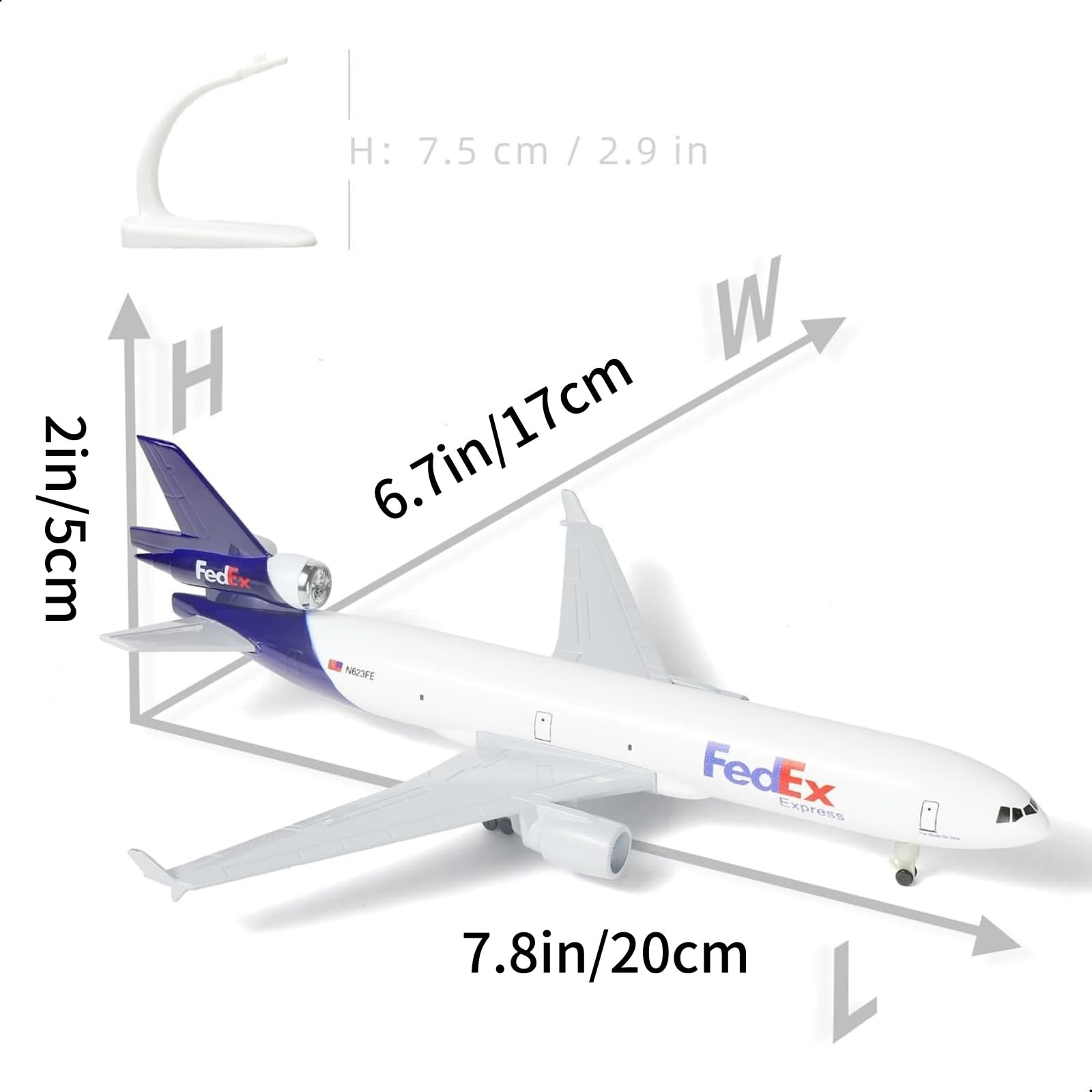 1:400 MD-11 Airlines - Kit de simulación de modelo de avión para colección y regalo