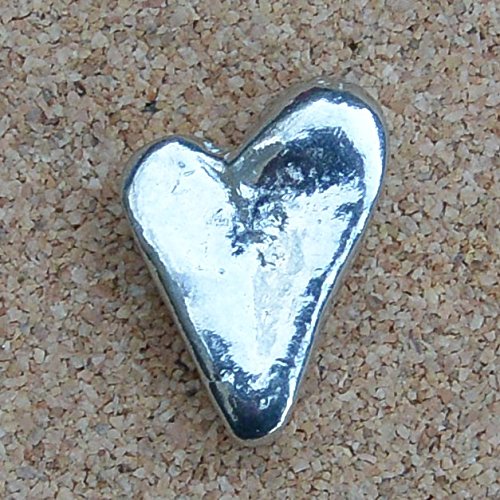 Porte-bonheur Petit Coeur 'Je T'aime' En étain - Fabrication Artisanale Française - Les Étains De Jumilhac