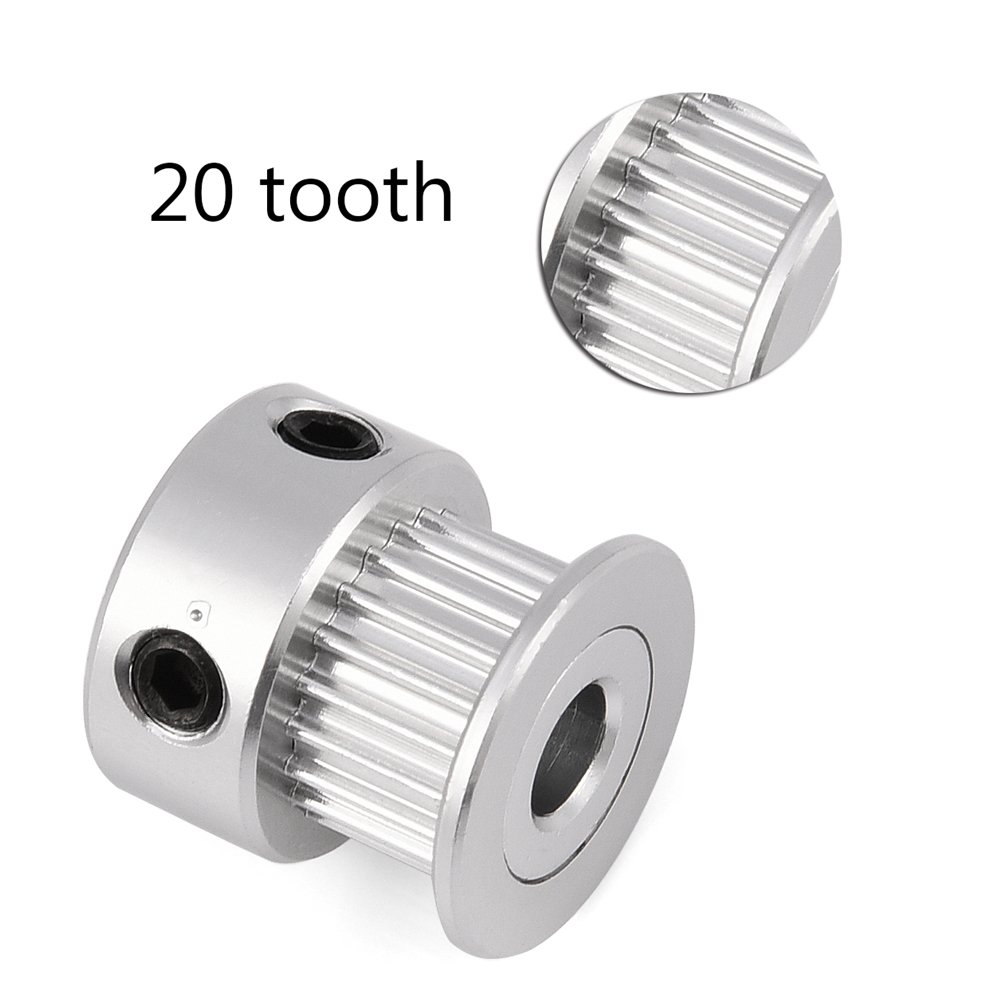 20T/60T Aluminum Alloy Timing Belt Pulley & 2GT Timing Belt Set – 8mm Bore For 3D Printers & Mechanical Transmission – Includes 3 Belts (200/280/400mm) - View #4