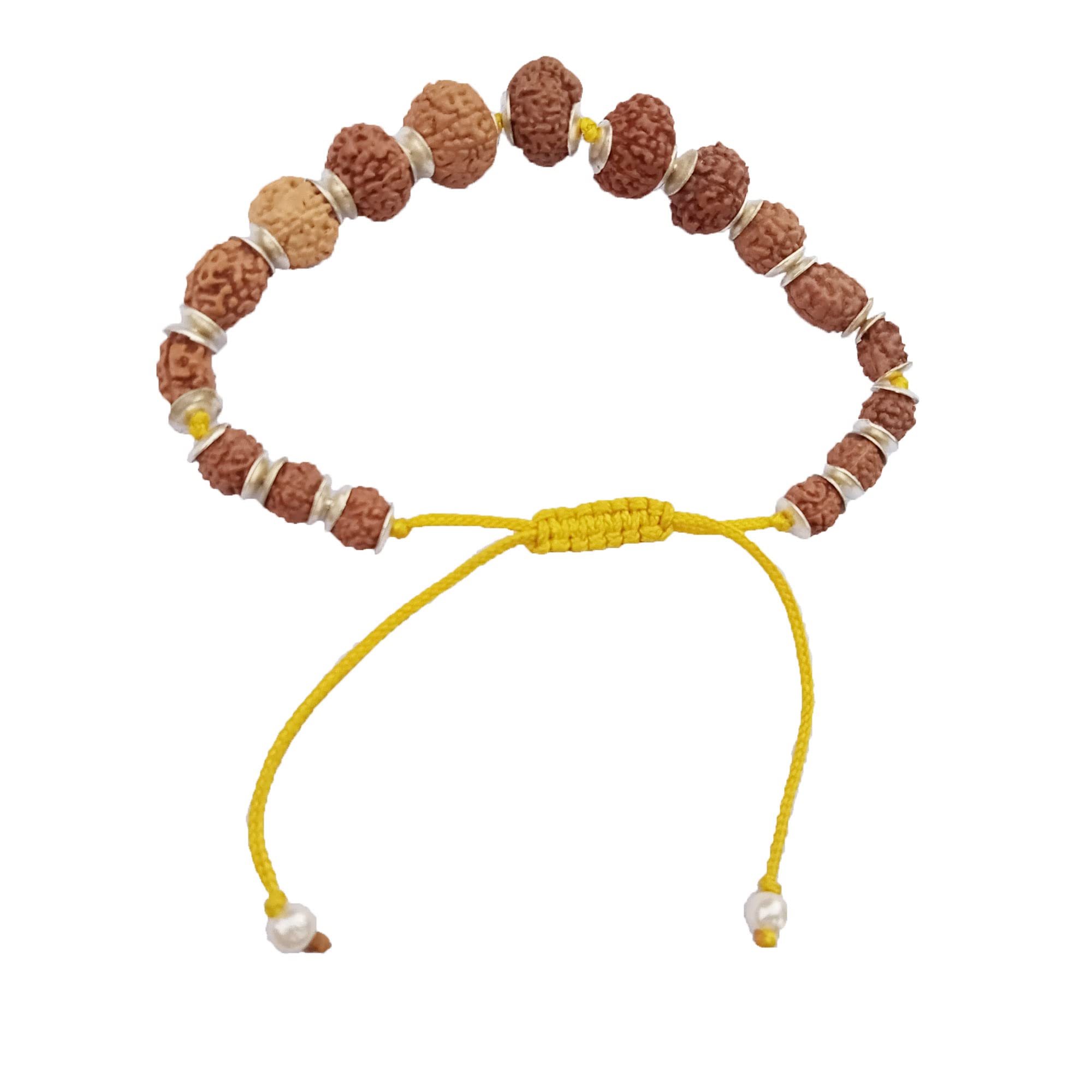 Betterthan Expected 1,2,3,4,5,6,7,8,9,10 Mukhi + Ganesh Rudraksha Indonesian Beads Silver Cap & Yellow Thread Bracelet Wrist Band Men and Women (B09XB2ZKVM) Amazon Price History, Amazon Price Tracker