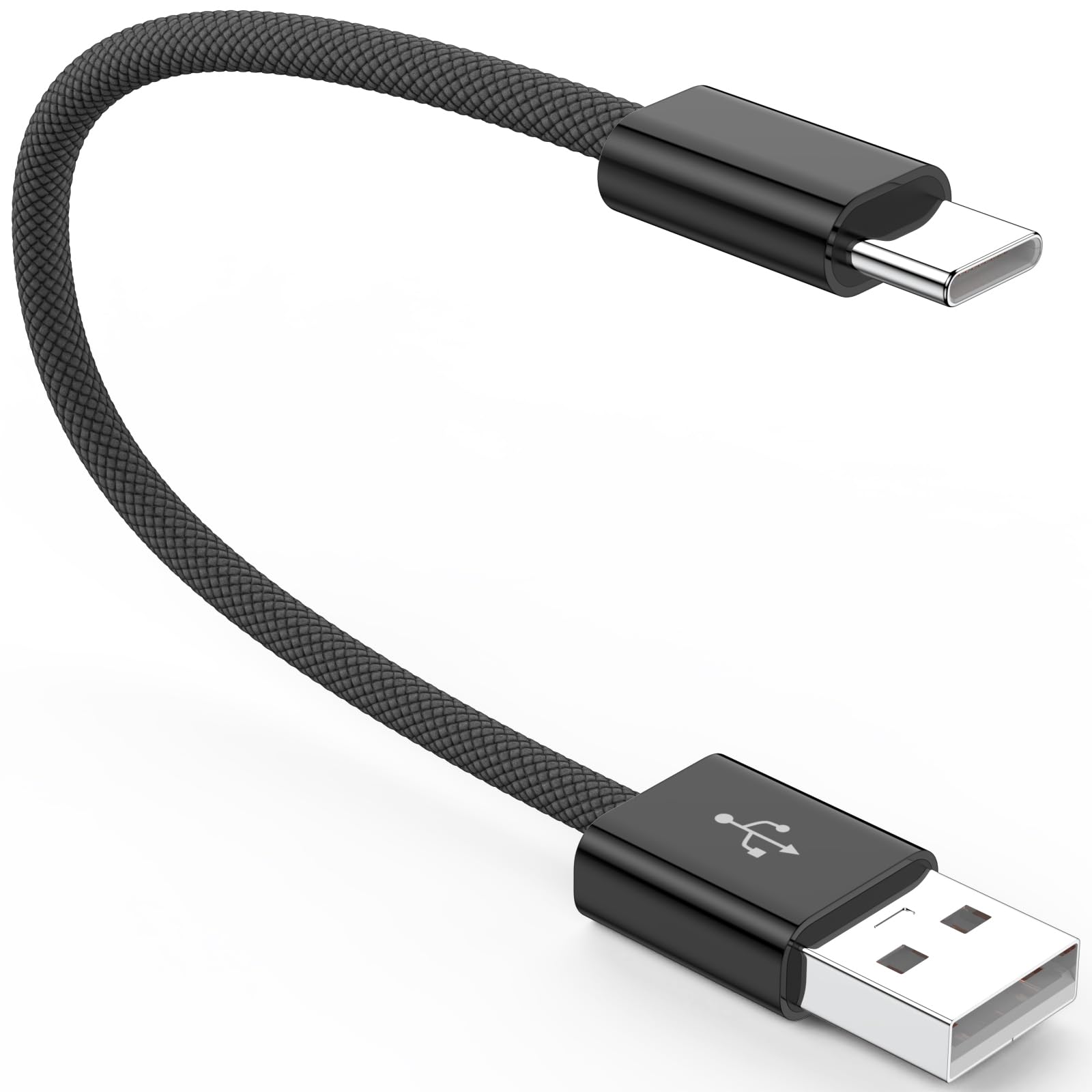 KiwiBird Cavo USB-A A USB-C Intrecciato 1m - Ricarica Rapida 18W E Dati, Per CarPlay E Android Auto