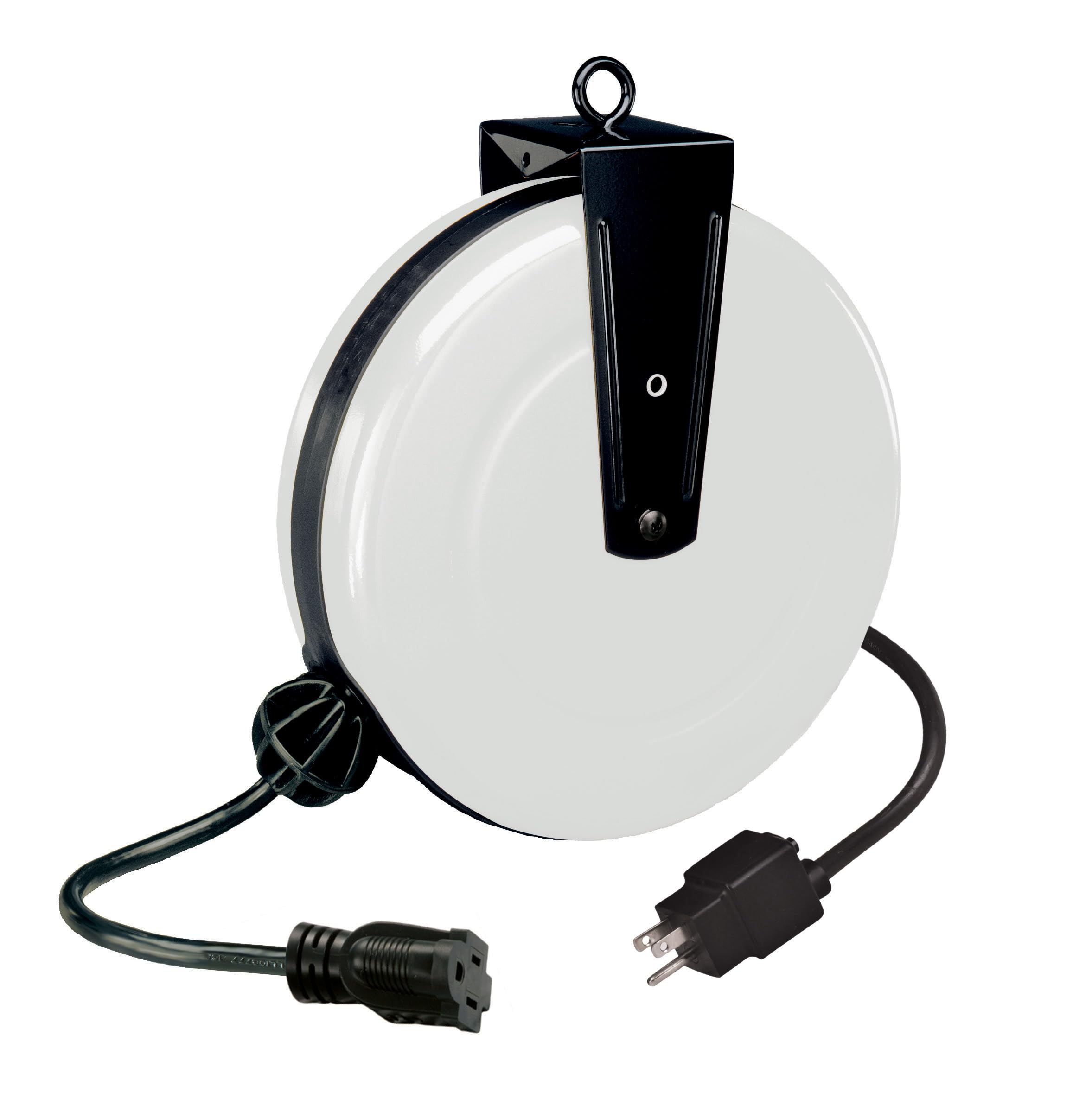 Professional Grade Retractable Cord Reel, 30' 16/3 SJT, Single