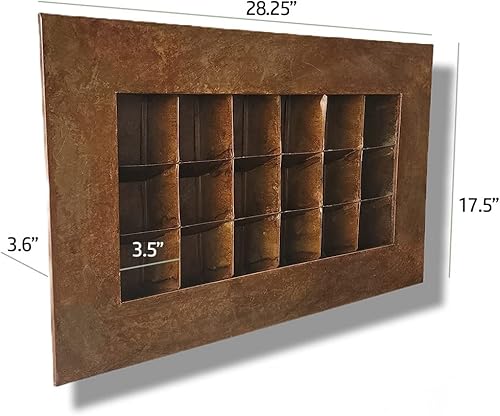 Vista 34 de Vandue Modern Home Living - Maceta suculenta de acero galvanizado de acero galvanizado (zinc envejecido, 16 bolsillos)