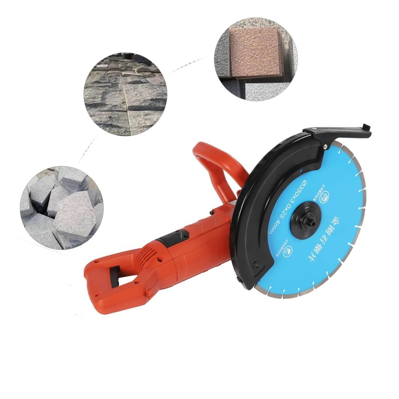 Fresatrice Elettrica For Scanalature Da 3000 W, Circolare, For A Parete, Punzonatrice, Lama For 350 Mm, Macchine For Carpentieri, Utensili For Calcestruzzo Costruzione robusta