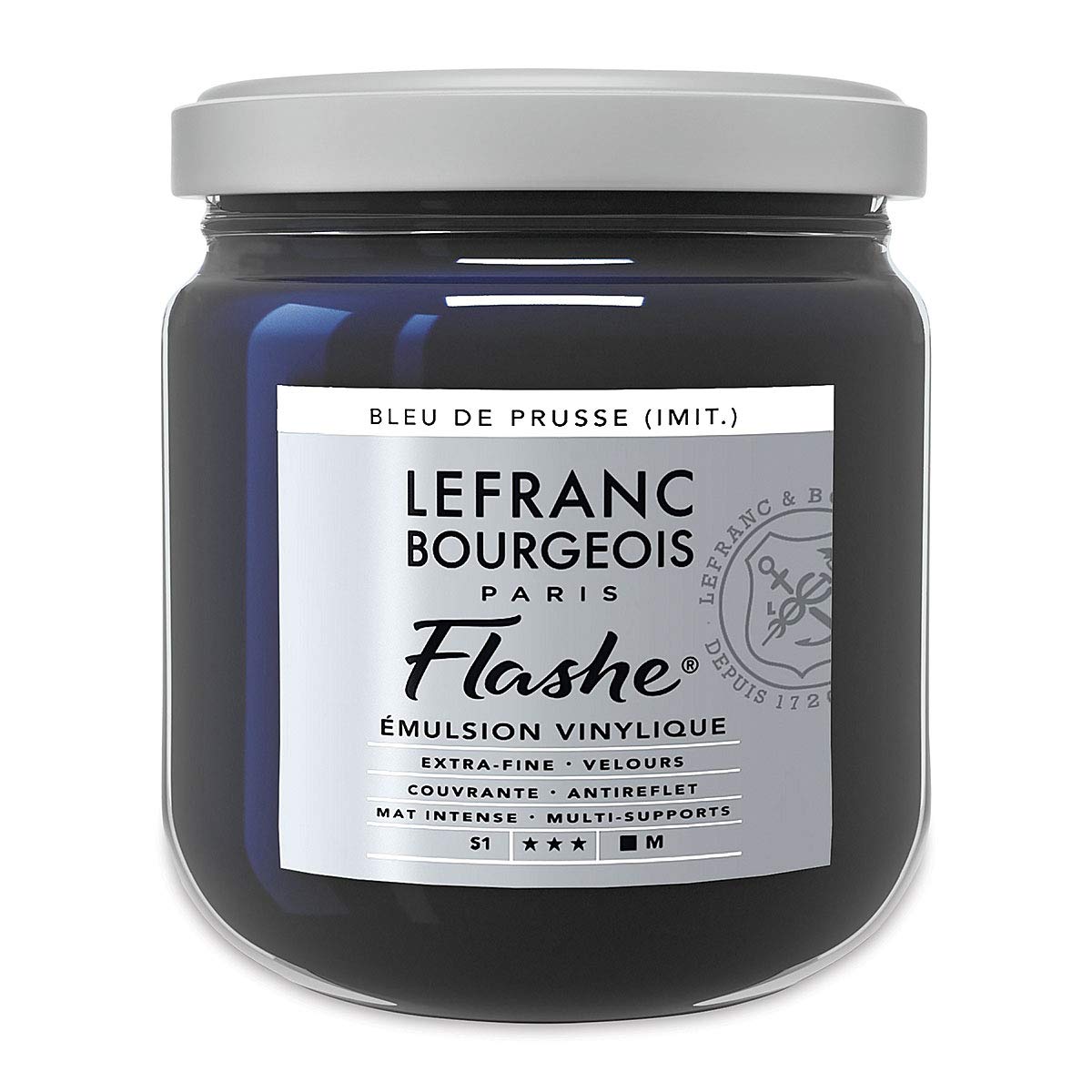 Lefranc & Bourgeois - Flashe Matte Artist's Color - 400ml Jar - Prussian Blue