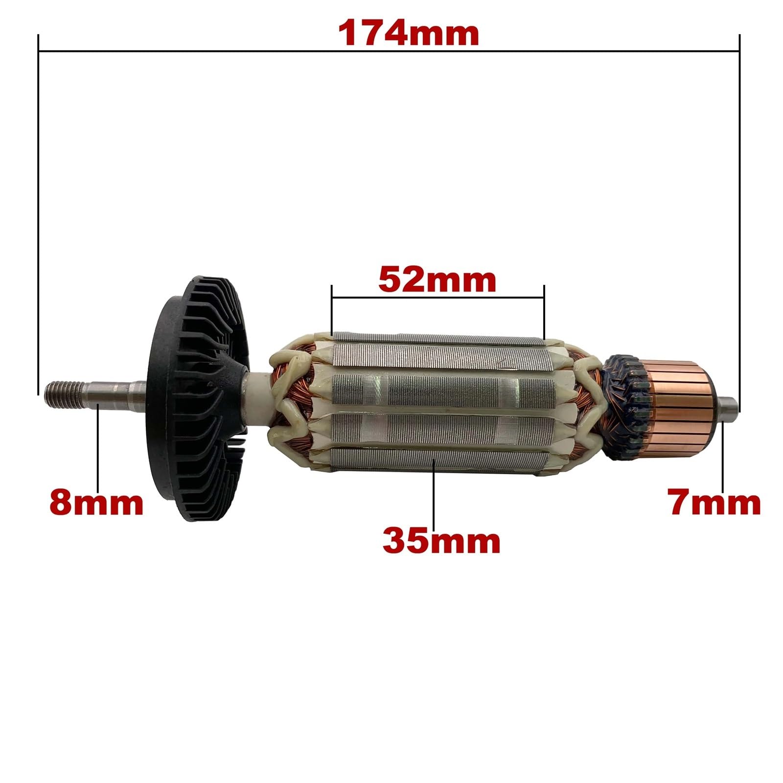AC 220V 240V DWE8300 DWE8310S DWE8300S Rotor de armadura repuestos for amoladora angular DWE 8300