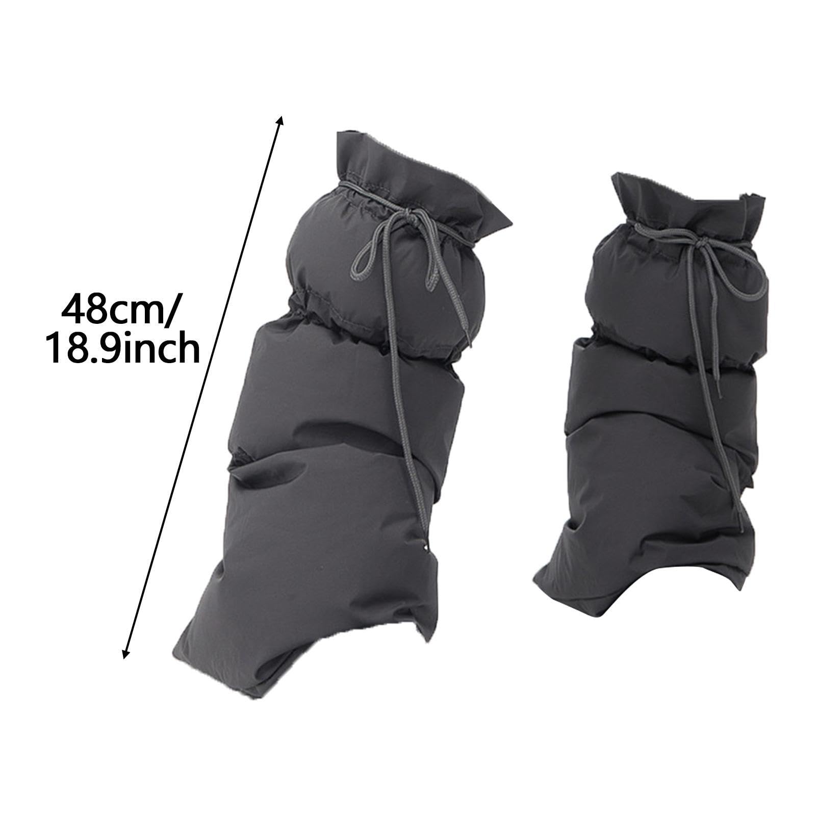 Qianly Calentadores de Piernas de Invierno para Mujer, Calcetines Largos, Cubrepiernas Ajustables, Mangas Cómodas para Piernas, Cubrebotas para Trekking Al a