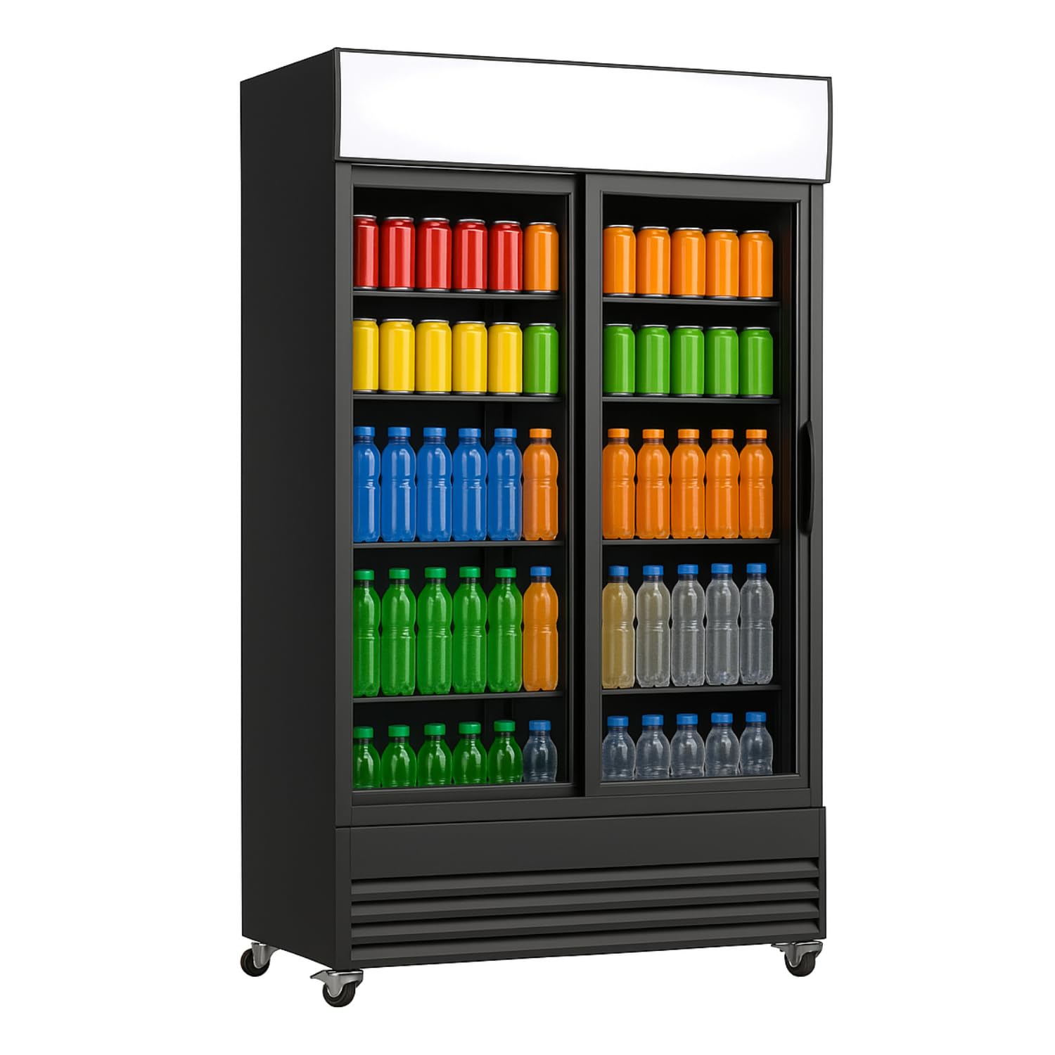 Générique Armoire à Boissons 2 Portes Coulissantes 730L - LED - +1/+10°C - Double Vitrage - Canopy