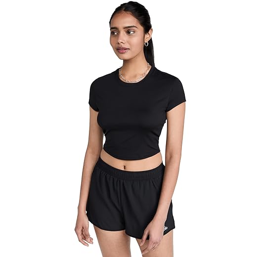 Alosoft Crop Finesse Short Sleeve Tee