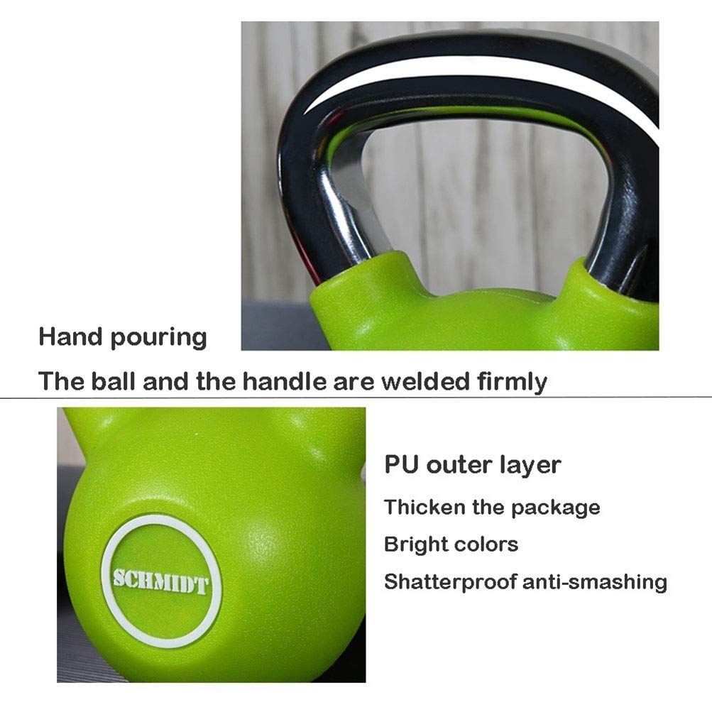 Kettlebells AGYH Gusseisen, Gewichtstraining Hanteln for Männer Und Frauen, Kunststoff-Gehäuse Anti-Blockier-System Mute, 4 Kg / 6 Kg / 8kg / 10 Kg / 12 Kg / 14 Kg / 16 Kg / 18 Kg / 20 Kg