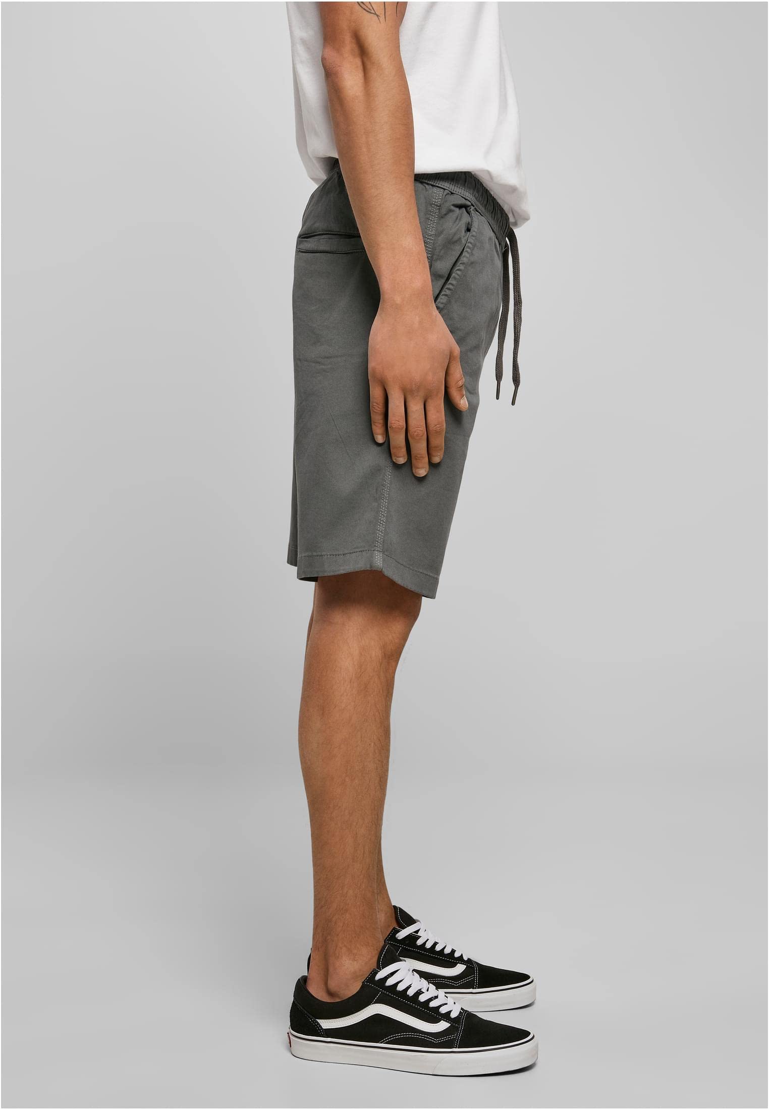 Urban Classics Stretch Twill Joggshorts Hombre Pantalones Cortos Negro Suelto