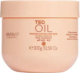 Arvensis – Máscara Capilar Tec Oil 300g | Nutrição, Hidratação, Brilho, Fórmula Vegana, Para Cabelos Ressecados