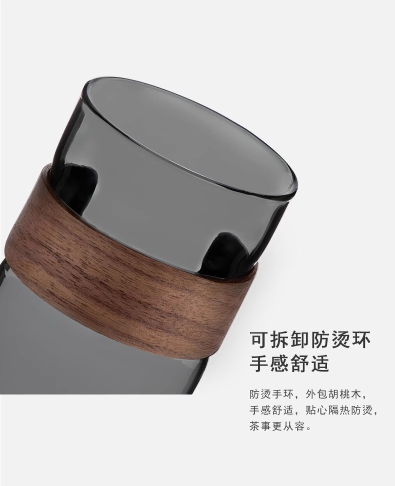 Szklany zaparzacz do herbaty indywidualny zestaw do herbaty, 350 ml, żaroodporna ceramiczna filiżanka