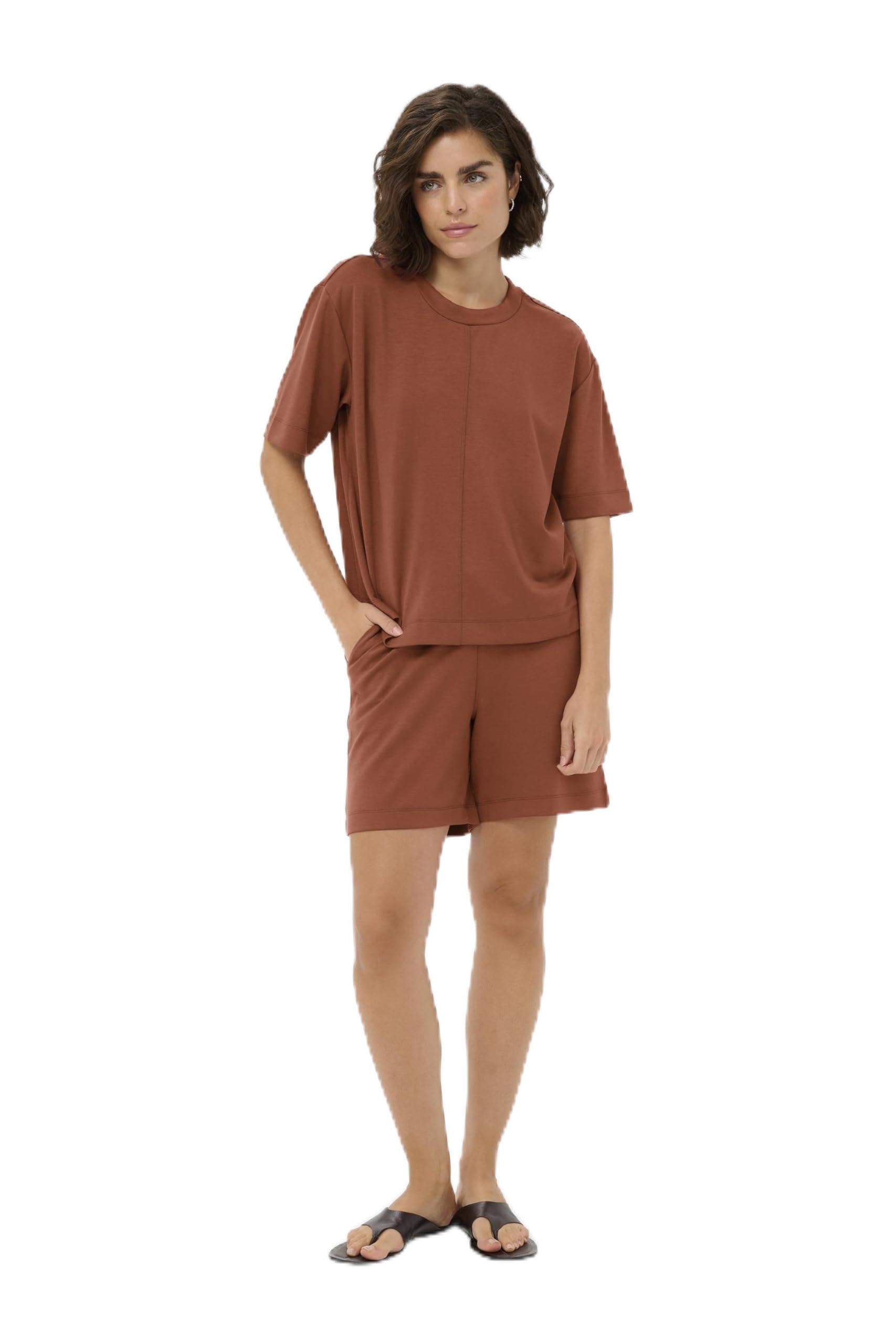 Kaffe Women's Brown Kaannie T-Shirt, M