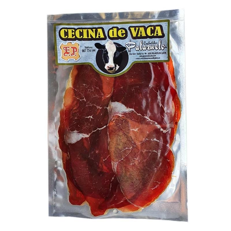 Cecina de Vaca Gourmet, Formato Loncheado 100 Gramos, Envasada al Vacío. Auténtica Cecina de León Curada