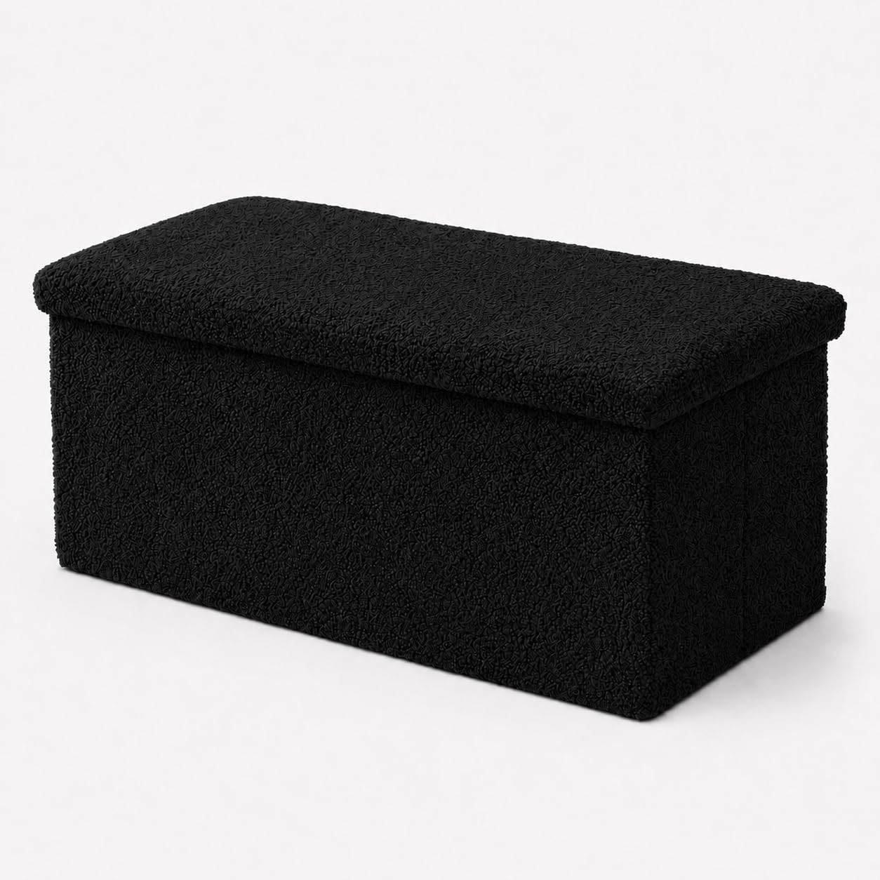 GX GARGIX Panca Contenitore in Tessuto Teddy, Pouf Portaoggetti Imbottito con Coperchio, Panca da Camera da Letto Soggiorno Cameretta, Design Moderno e Morbido (GX/TED-6)