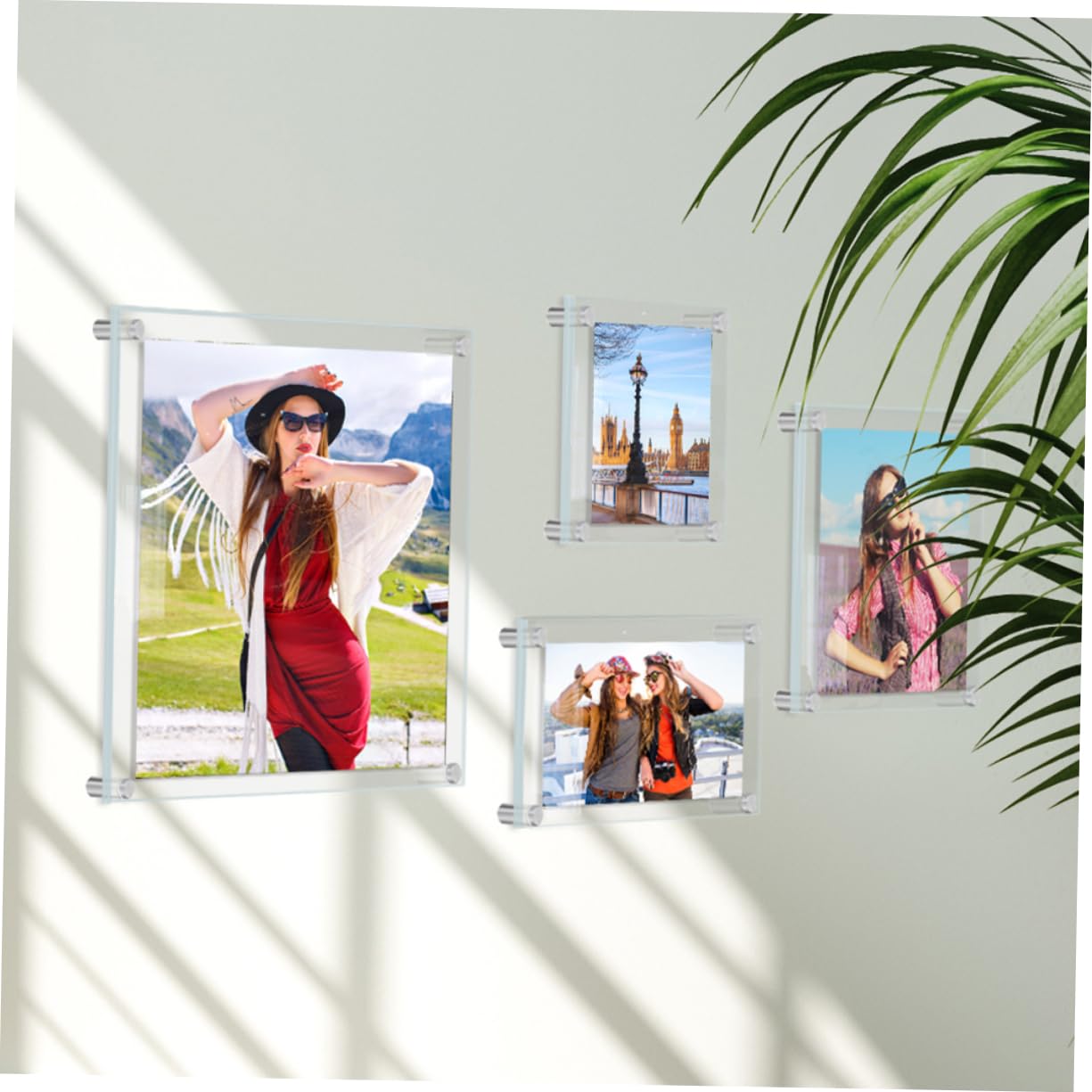 ABOOFAN 4 Juegos De Marcos De Fotos Acrílicos Flotantes Para Pared Para Decoración Del Hogar Y La Oficina.