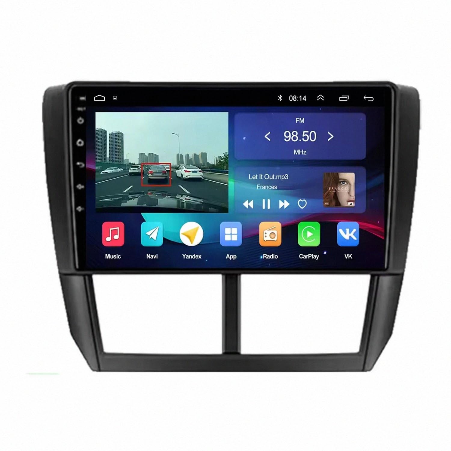 Radio Samochodowe dla Subaru Impreza GH GE 2007-2011 Mirror Link, Asystent Głosowy, Nawigacja W Czasie Rzeczywistym, Ekran Dotykowy, Bluetooth, Sterowanie, 4 Rdzeń 1G+16G
