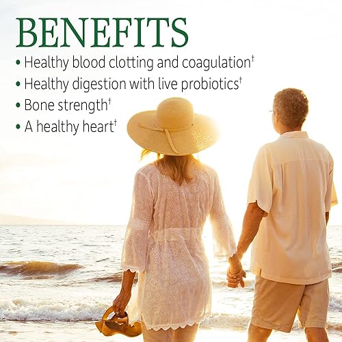 Miniatura 6 de Suplemento vitamínico Jardín de la vida Vitamina K Vitamina Código Raw K Todo Complejo Alimentos Vegano 60Cápsulas