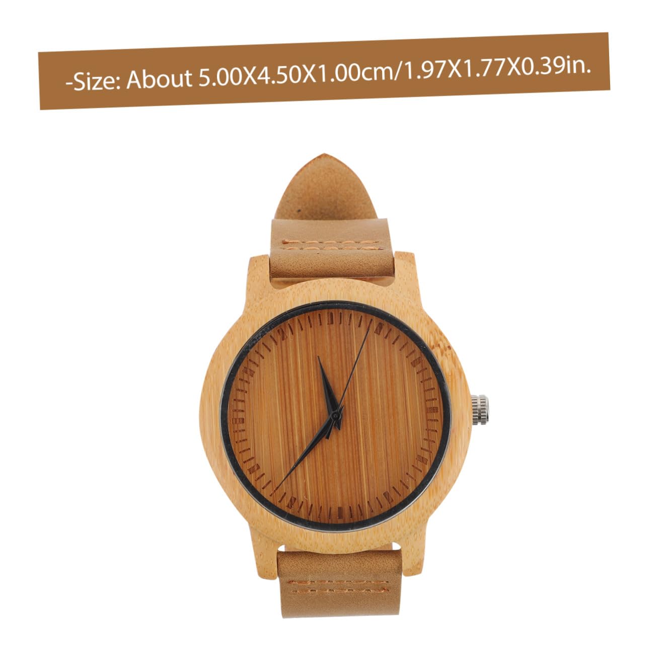 VALICLUD Reloj de Pulsera de Madera de Bambú y Correa Movimiento de Cuarzo Diseño Elegante para Mujer y Hombre Adecuado para Uso al Aire Libre y Negocios