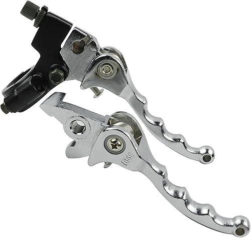 Miniatura 3 de FLYPIG Palanca de freno de embrague de aluminio plegable para manillar de 0.866 in, 7/8 pulgadas, apta para 50 cc, 70 cc, 90 cc, 110 cc, 125 cc,
