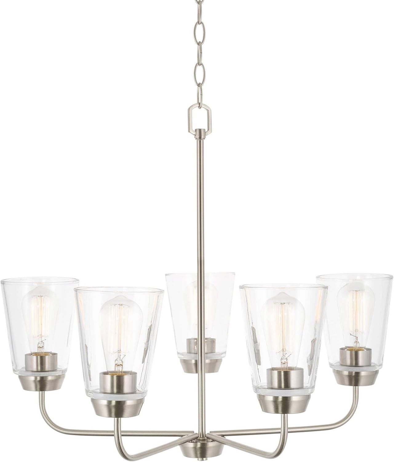 Flash Deals - 50% OFF Kira Home Amara 29.5 Modern 9-Light Large 2-Tier Chandelier + Clear Glass Shades, Adjustable Chain, Brushed Nickel Finish for Dining Room, Living Room, Kitchen, Breakfast Nook, Entryway, Stairway Black Friday - 40% OFF Kira Home Amara 29.5 Modern 9-Light Large 2-Tier Chandelier + Clear Glass Shades, Adjustable Chain, Brushed Nickel Finish for Dining Room, Living Room, Kitchen, Breakfast Nook, Entryway, Stairway