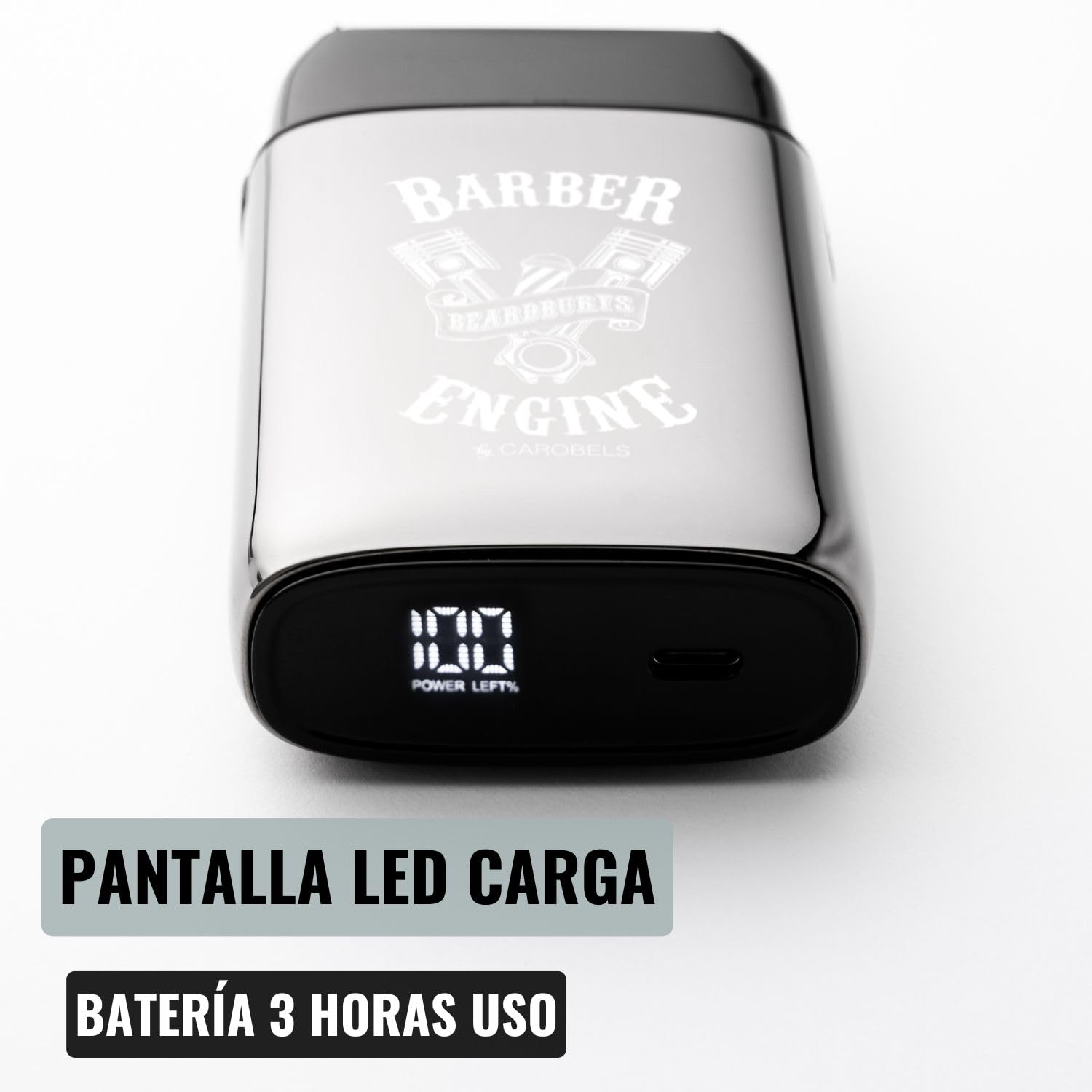 Beardburys Muscle Shaver | Afeitadora Láminas Hombre, Maquina Afeitar Barba y Calva, Cuchilla Flexible y Cuerpo Metálico, Barbero Profesional