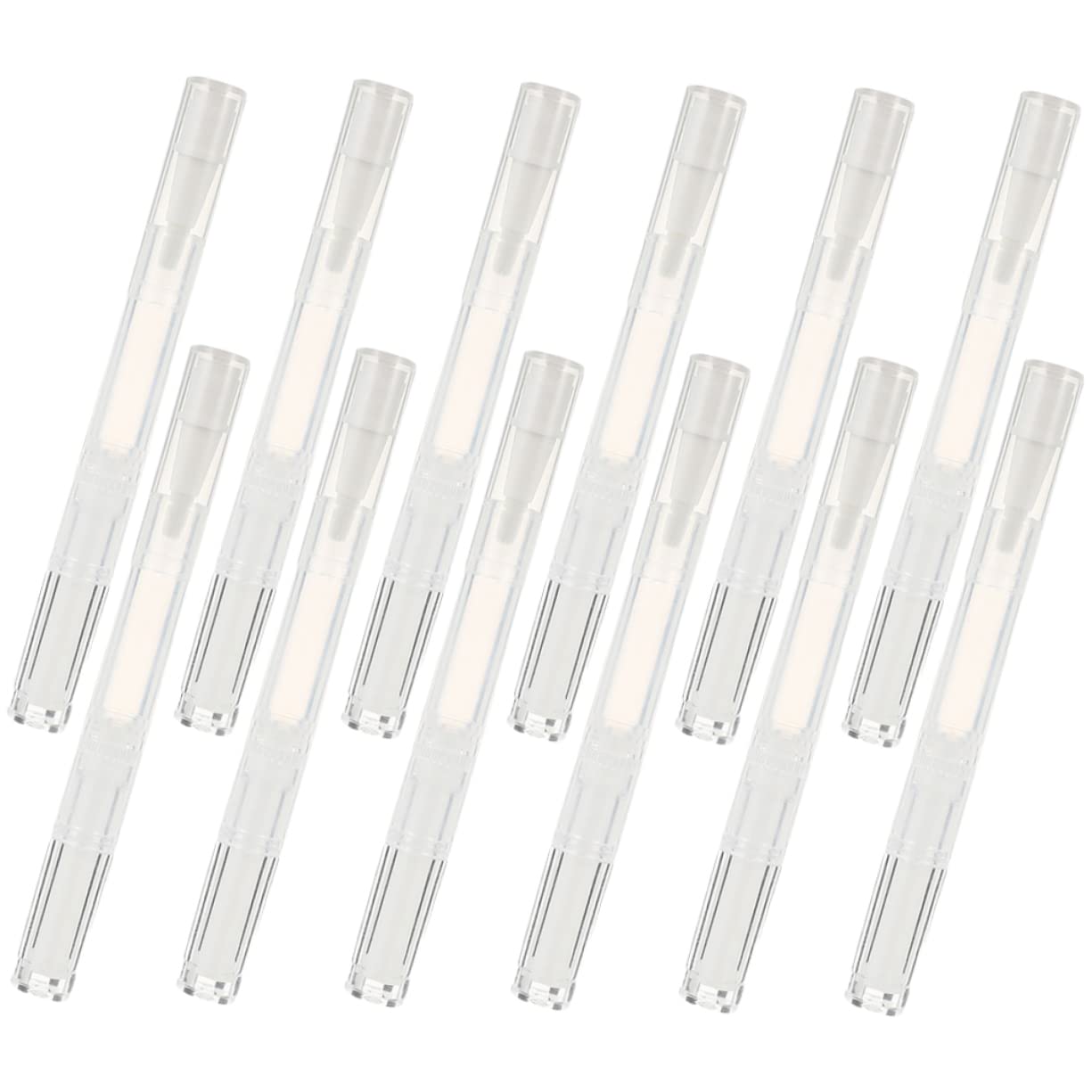 FRCOLOR 5 set Tubo Penna Trasparente - Penna Per Per Cuticole UV Per Unghie Penna Per Per Cuticole Penna Per Per Cuticole Ricaricabile Vuota 12 pezzi*5