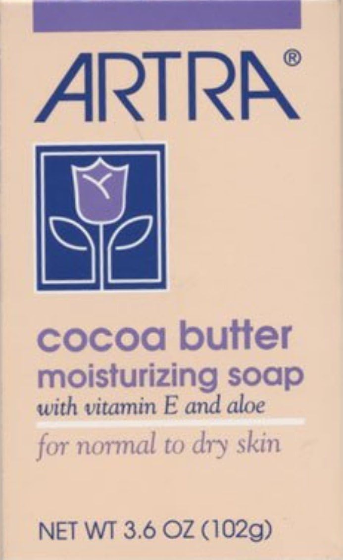 Artra Cocoa Butter Moisturizing Soap, 3.6 oz (Pack of 4)