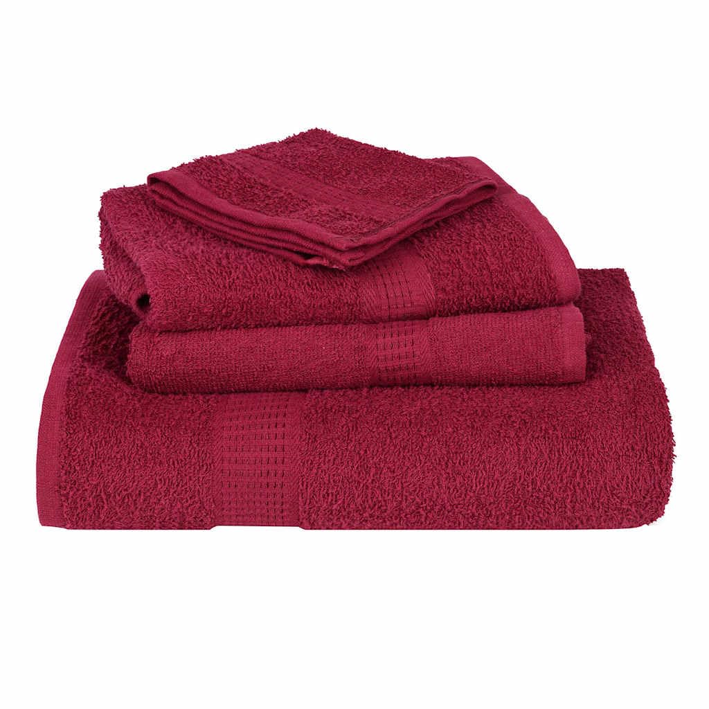 Casa & Giardino,Biancheria e biancheria da letto,Asciugamani,Asciugamani per gli ospiti 2 pz Bordeaux 30x50 cm 360 gsm 100% Cotone