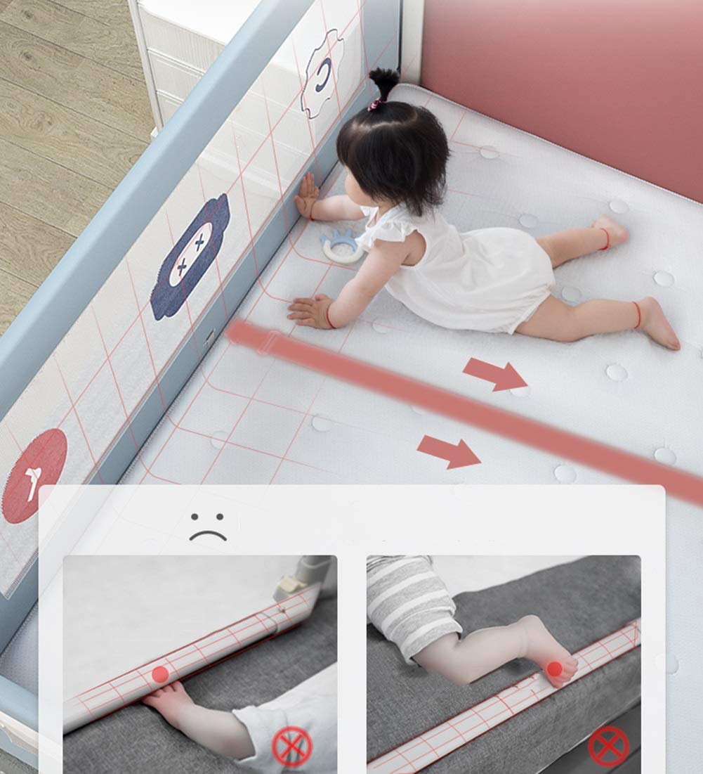 Rieles de Cama, Riel de Cuna Elevación Vertical Seguridad Protección del Sueño para bebés y niños, fácil de operar (Color : Grey, Size : 150cm)