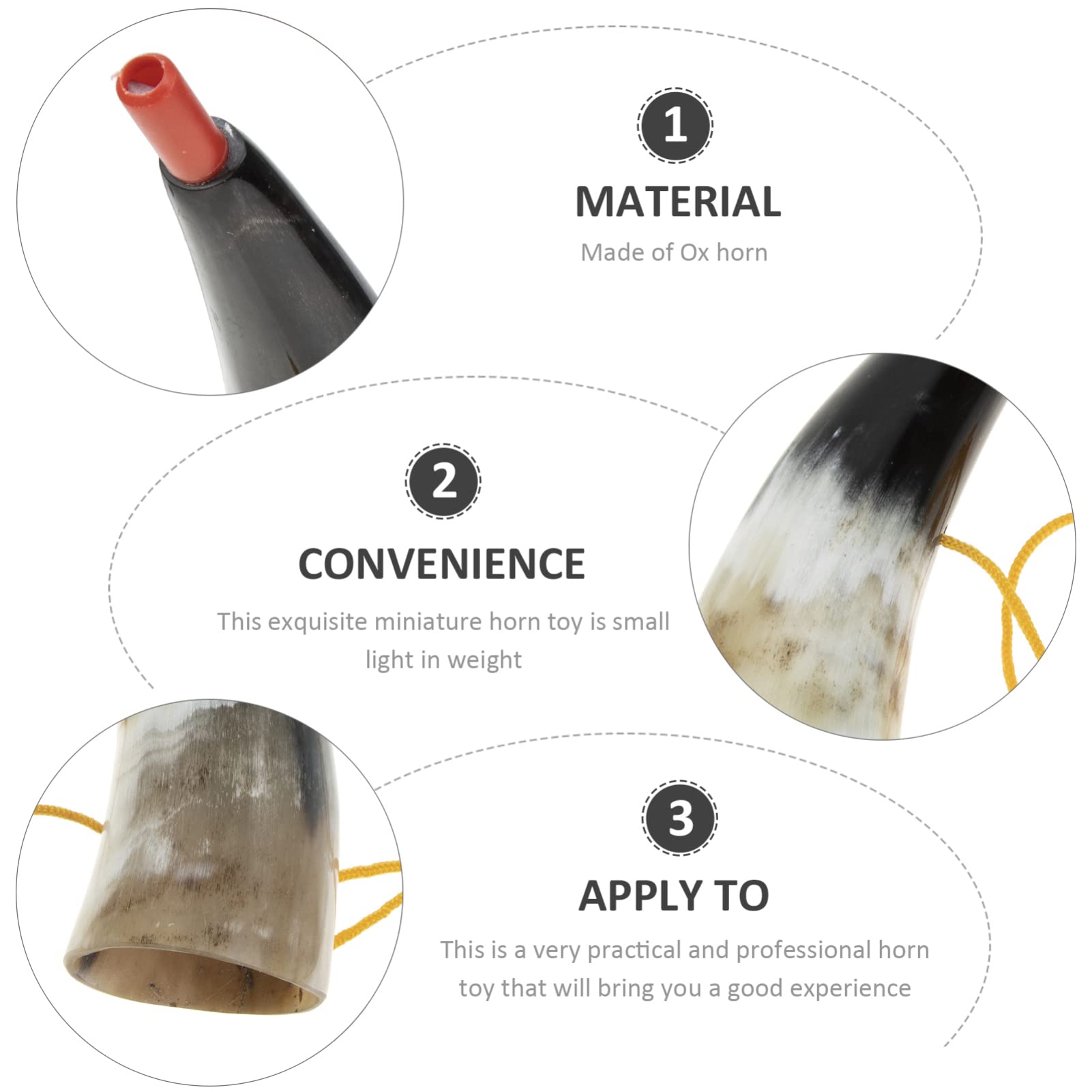 Noisemakers Neck Horn Strap Makers Favors Portable Cheering Sports Game Interesting Fan Games Prop Trumpet Maker : Cheer Blow Vuvuzela with Viking Party ' s