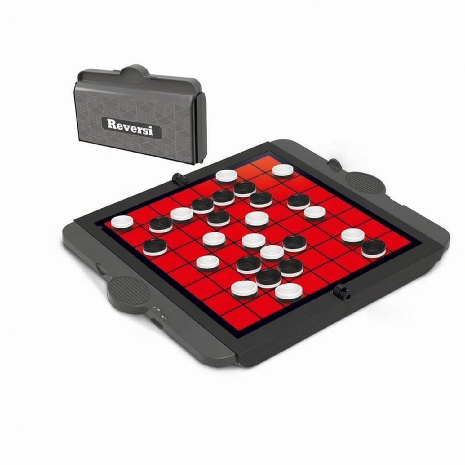 Foldable Reversi Game with Folding Board Portable Reversi Board Game Tabletop Compact for Families, Kids, Travel, Black White Game-image-46