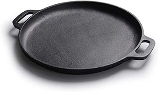 Rondel 30 cm żeliwny patelnia patelnia nie-kija zagęszczona niepowlekana świnia pan naleśnik .Sprzęt kuchenny (Color : Black)