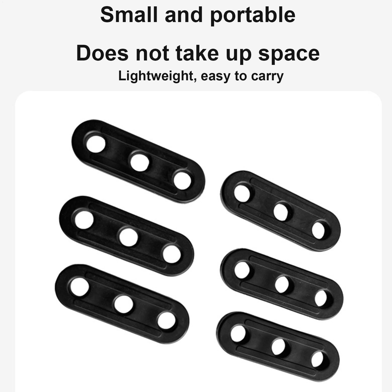 Lot De 10 Tendeurs De Corde Pour Tente - Boucles De Serrage POM, 3 œillets, Pour Stabiliser Tente Et Auvent - 4