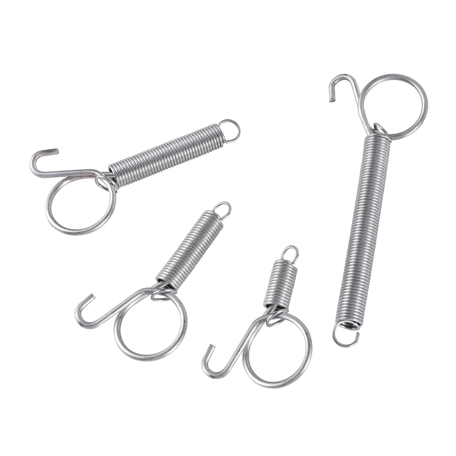 Wire Cage Clips 50Pcs Cage Door Spring Hooks 5/7/8.2/11.3cm Metal Snap Hook Tension Suitable for Poultry Chicken Hamster for Securely Lock Wire/Metal/Plastic Cage Doors(5cm)